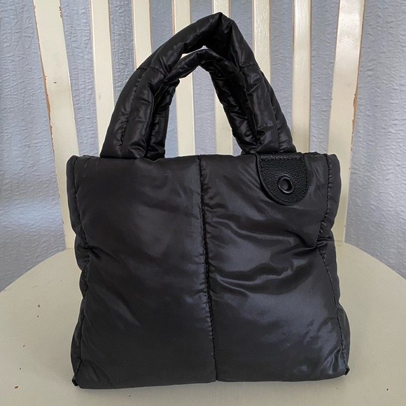 Daniella Lehavi Handbags - Daniella Lehavi Chic Quilt Black Puffer Vegan Tote Bag